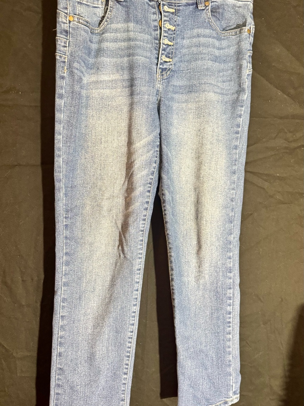 d. jeans Women's Light Blue Skinny Button-Fly Jeans